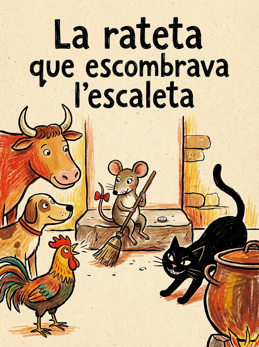 Portada de La rateta que escombrava l'escaleta
